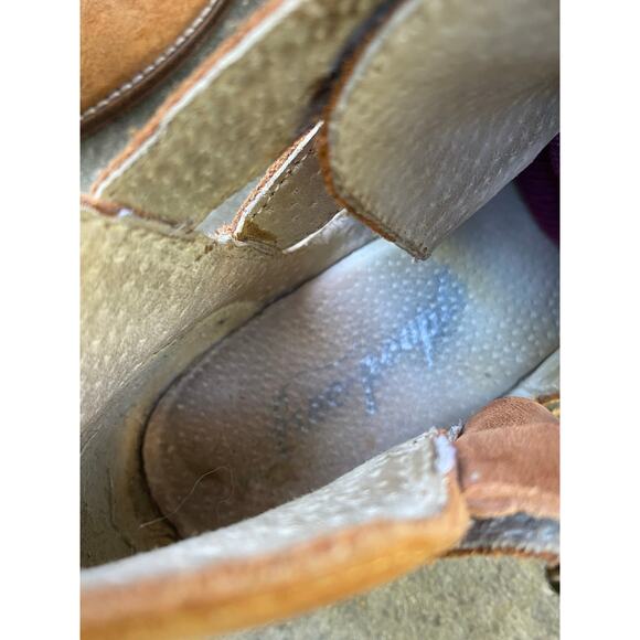 Free People Women's Size 39 US 8.5 US Brown Leather Ankle Straps Booties - Picture 11 of 13
